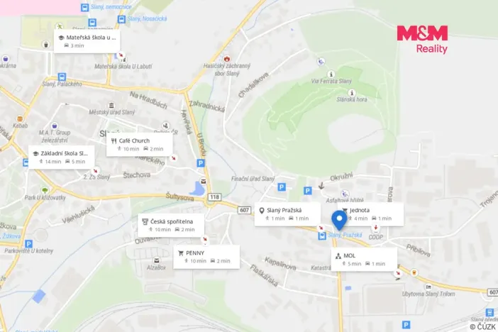 Pronájem bytu 3+1, Slaný, Pražská, 69 m2