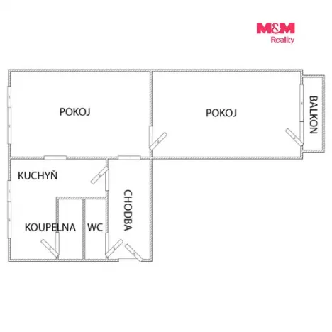 Prodej bytu 2+1, Police nad Metují, 54 m2