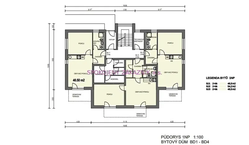 Prodej bytu 2+kk, Nový Bor, 86 m2