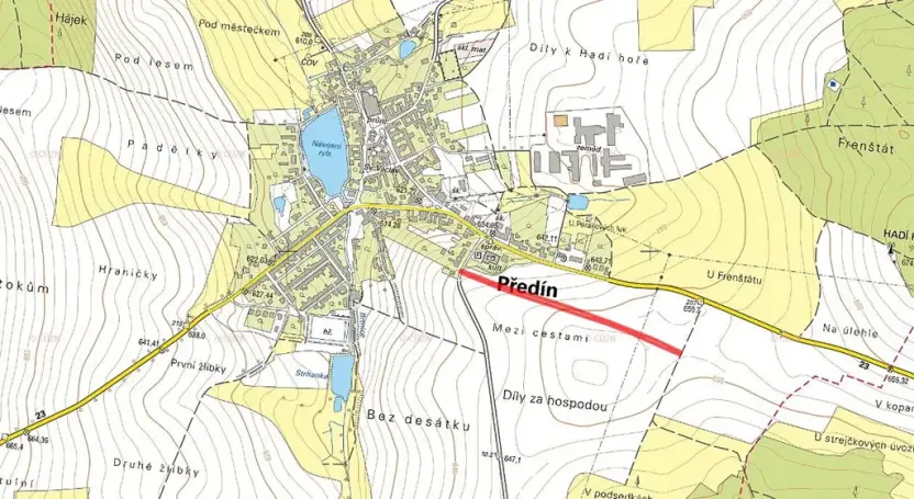 Prodej pole, Předín, 5761 m2