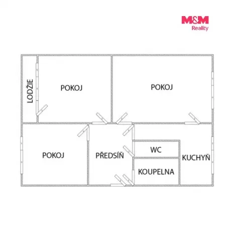 Prodej bytu 3+1, Chomutov, Písečná, 80 m2