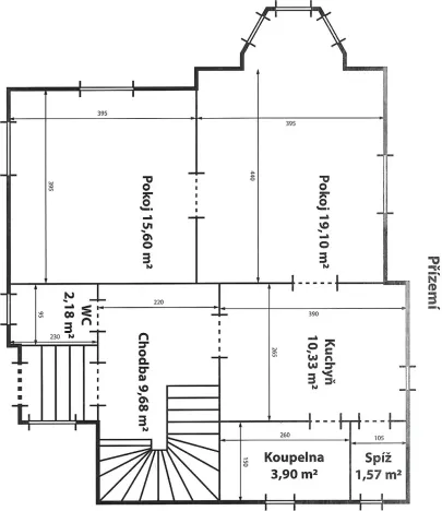 Prodej vily, Poděbrady, Dr. Horákové, 120 m2