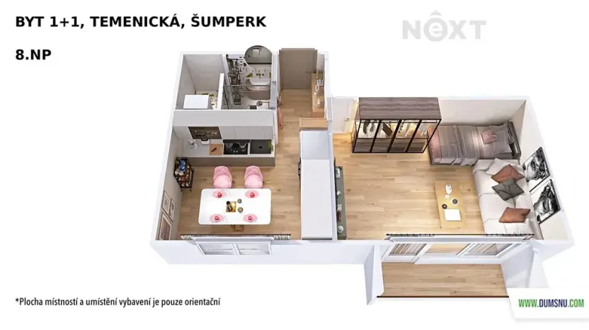 Prodej bytu 1+1, Šumperk, Temenická, 36 m2