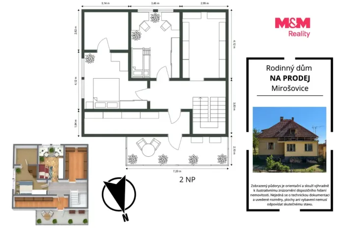 Prodej rodinného domu, Rataje nad Sázavou - Mirošovice, 210 m2