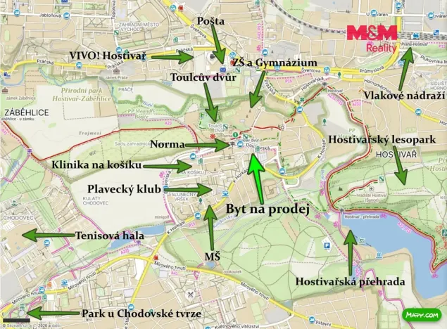 Prodej bytu 3+1, Praha - Hostivař, Loučimská, 63 m2