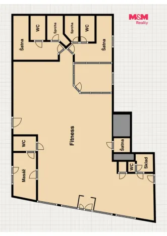 Pronájem obchodního prostoru, Praha - Smíchov, Kobrova, 276 m2