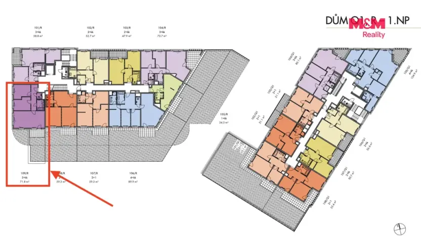 Prodej bytu 3+kk, Praha, Gollové, 72 m2