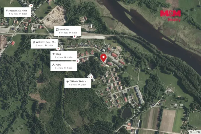 Prodej bytu 2+1, Nová Pec - Nové Chalupy, 52 m2