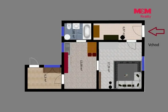 Prodej rodinného domu, Nový Bydžov - Chudonice, Alberto Vojtěcha Friče, 48 m2