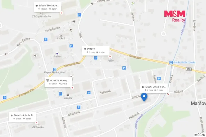 Prodej bytu 2+1, Krupka - Maršov, Jabloňová, 63 m2