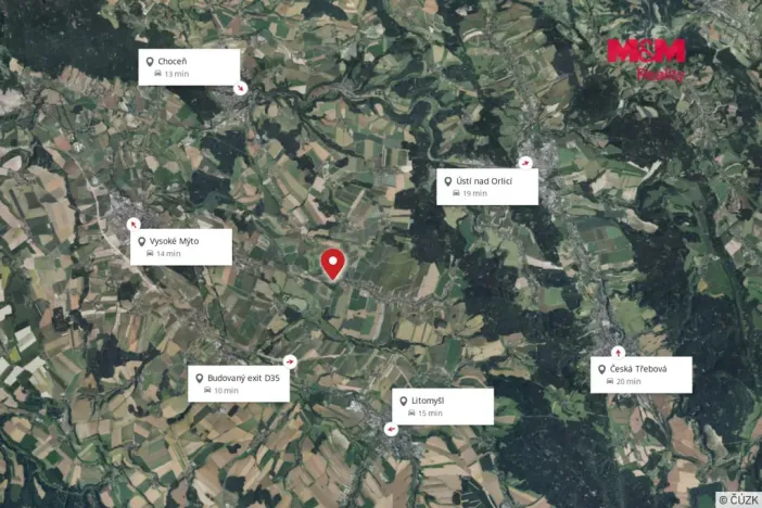 Prodej pozemku pro bydlení, České Heřmanice - Borová, 1974 m2