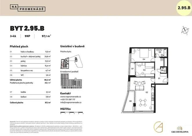 Prodej bytu 3+kk, Brno, 80 m2