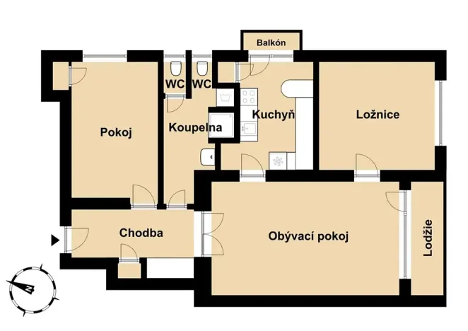 Prodej bytu 3+1, Praha - Nové Město, Ke Karlovu, 91 m2