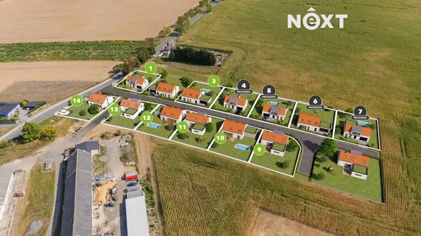 Prodej pozemku pro bydlení, Stavenice, 748 m2