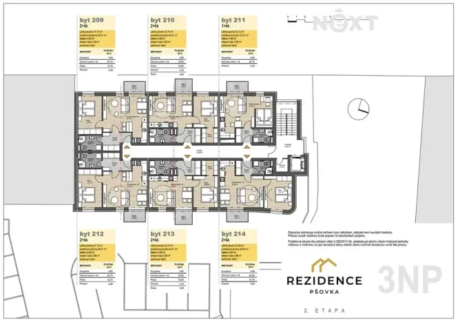 Prodej bytu 2+kk, Mělník, 44 m2