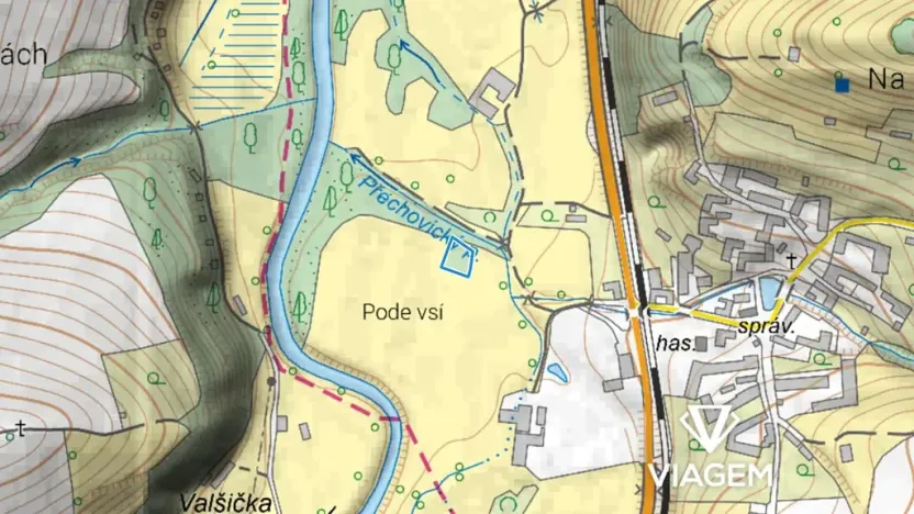 Prodej pole, Přechovice, 704 m2