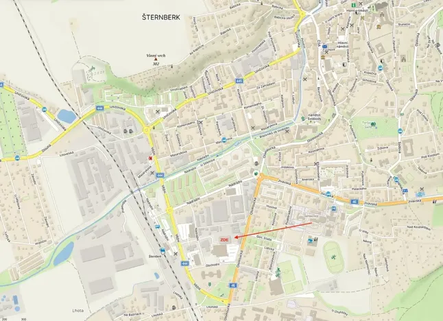 Pronájem skladu, Šternberk, Nádražní, 1512 m2