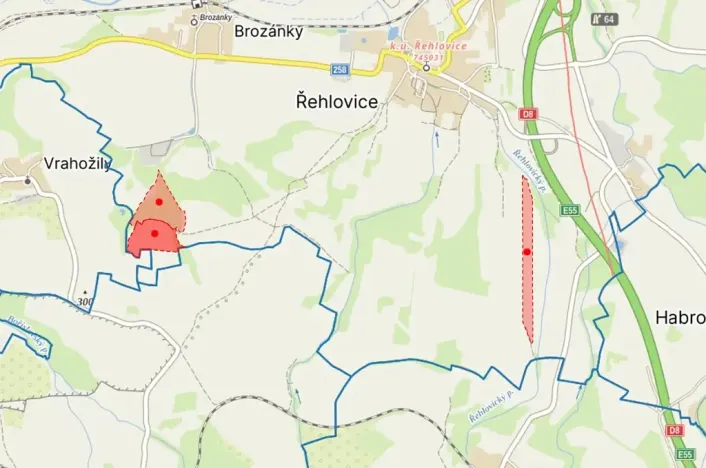Prodej louky, Řehlovice, 112611 m2