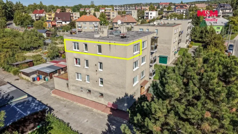 Prodej bytu 3+1, Velká Bystřice, Na Letné, 60 m2