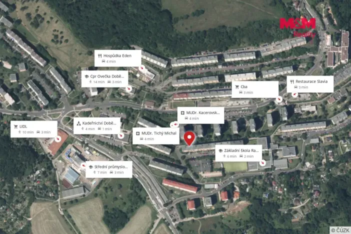 Prodej bytu 1+1, Ústí nad Labem, Kmochova, 33 m2