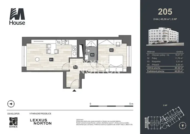 Prodej bytu 2+kk, Praha - Vršovice, Murmanská, 40 m2