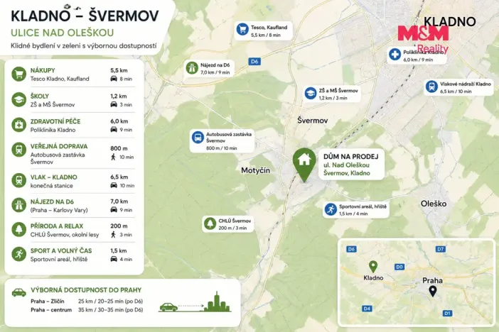 Prodej rodinného domu, Kladno - Švermov, Nad Oleškou, 152 m2