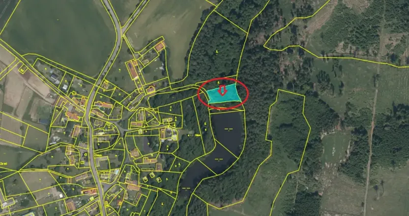 Prodej lesa, Zbýšov, 1719 m2