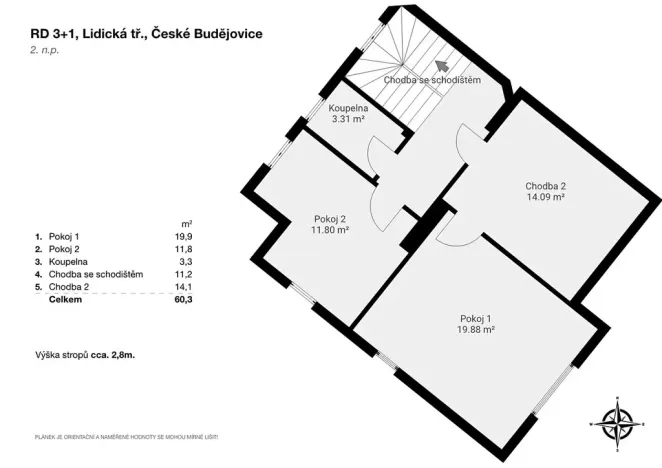 Prodej rodinného domu, České Budějovice, Lidická tř., 123 m2