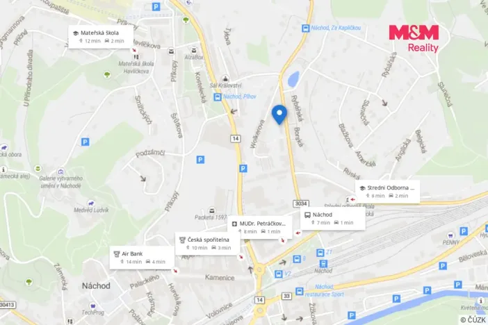 Prodej bytu 2+1, Náchod, Borská, 57 m2