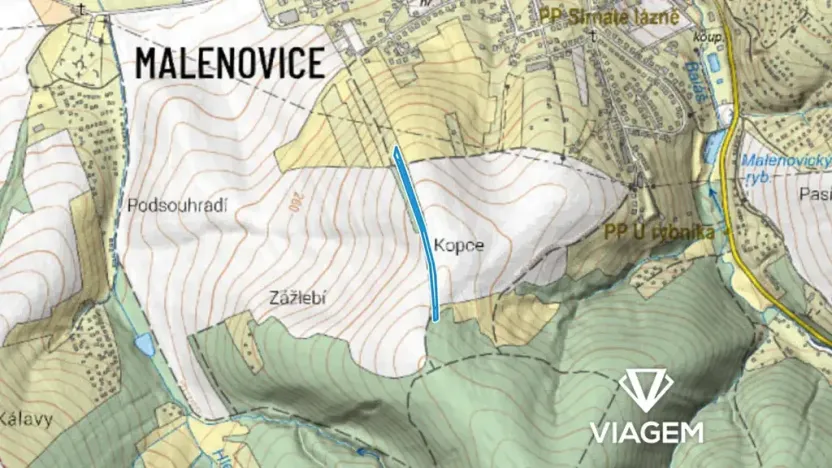 Prodej zahrady, Zlín, 5668 m2