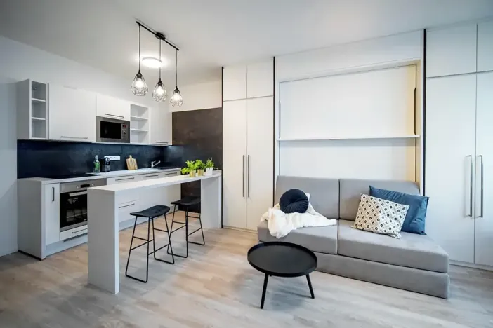 Pronájem bytu 1+kk, Praha - Hlubočepy, Vítové, 43 m2