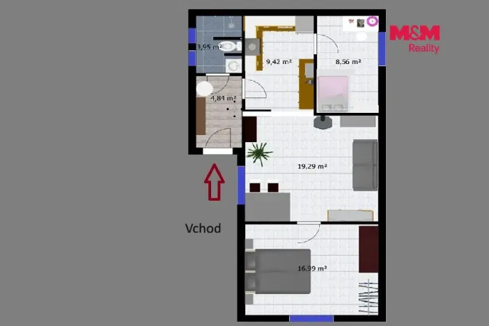 Pronájem rodinného domu, Drobovice, 60 m2