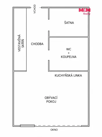 Prodej bytu 1+kk, Karlovy Vary - Drahovice, Mattoniho nábřeží, 45 m2