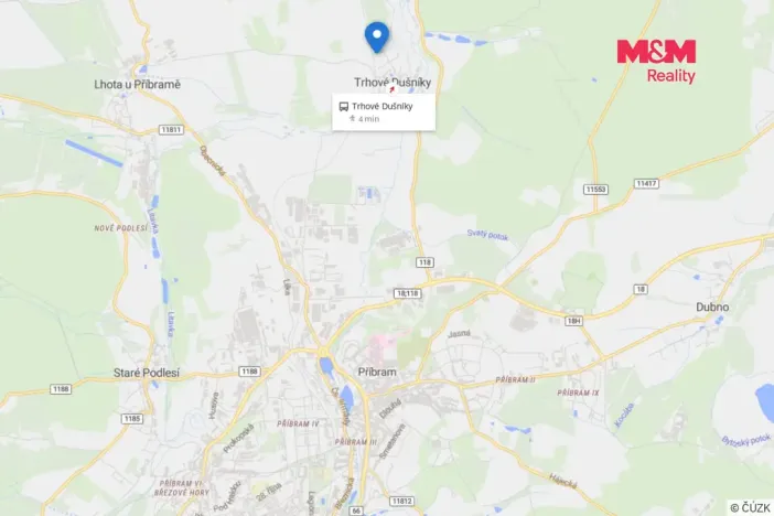 Prodej pozemku pro bydlení, Trhové Dušníky, 1604 m2