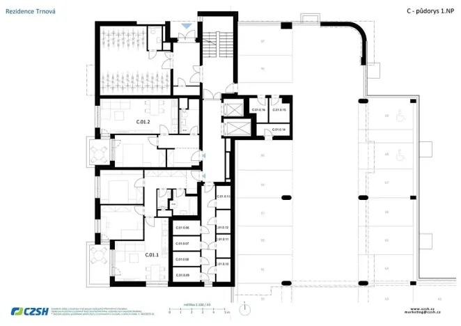 Prodej bytu 3+kk, Pardubice, Jozefa Gabčíka, 73 m2