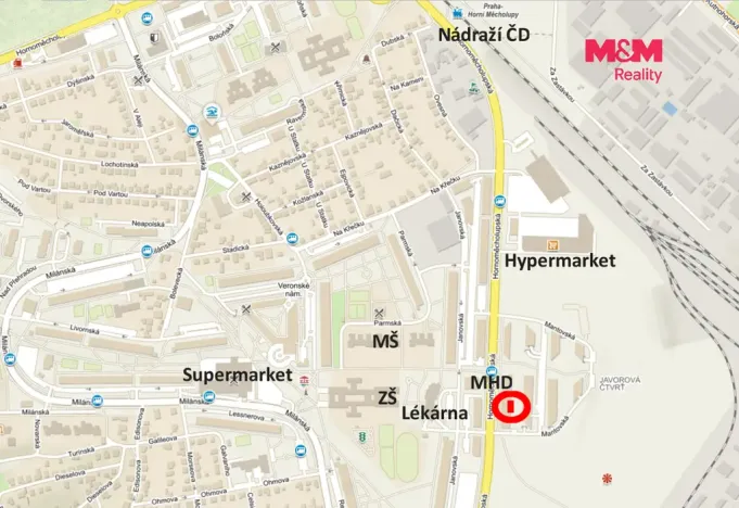 Pronájem bytu 2+kk, Praha - Horní Měcholupy, Hornoměcholupská, 60 m2