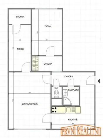 Prodej bytu 3+1, Uherský Brod, Sídl. Olšava, 70 m2
