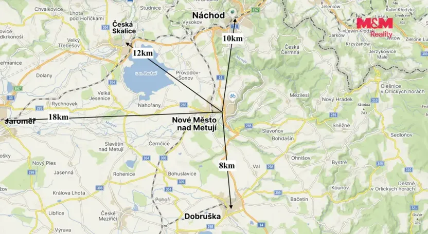 Pronájem bytu 1+kk, Nové Město nad Metují, Družstevní, 28 m2