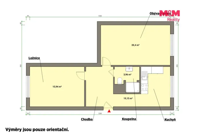 Pronájem bytu 2+1, Cheb, Družstevní, 64 m2