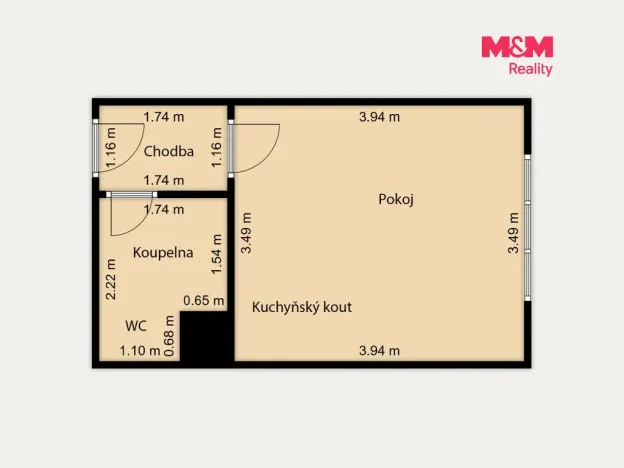 Prodej bytu 1+kk, Mariánské Lázně - Úšovice, Česká, 24 m2