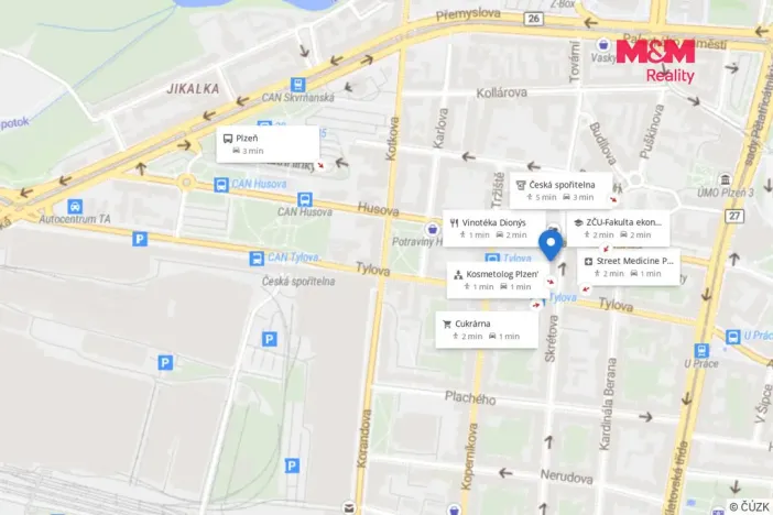Prodej bytu 2+kk, Plzeň - Jižní Předměstí, Skrétova, 88 m2