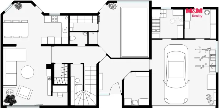 Prodej rodinného domu, Rajhrad, Dobrovského, 206 m2