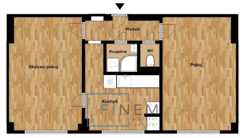 Prodej bytu 2+1, Kralupy nad Vltavou - Lobeček, Hakenova, 56 m2
