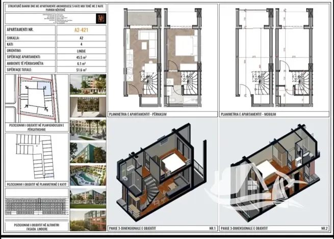 Prodej bytu 2+kk, Golem, Albánie, Mali i Robit, 51 m2