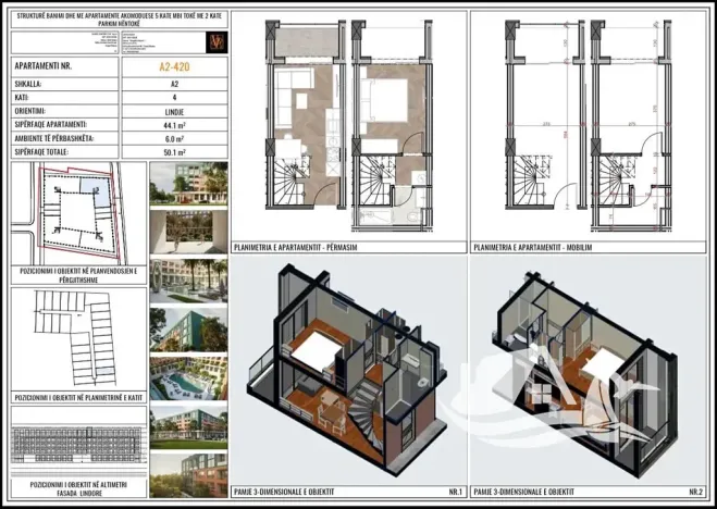 Prodej bytu 2+kk, Golem, Albánie, Mali i Robit, 50 m2