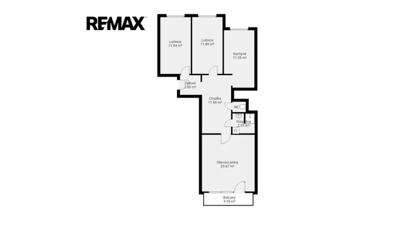 Prodej bytu 3+1, Praha - Modřany, Platónova, 74 m2