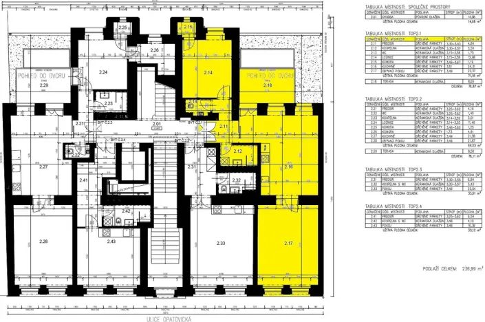 Pronájem bytu 3+kk, Praha - Nové Město, Opatovická, 72 m2