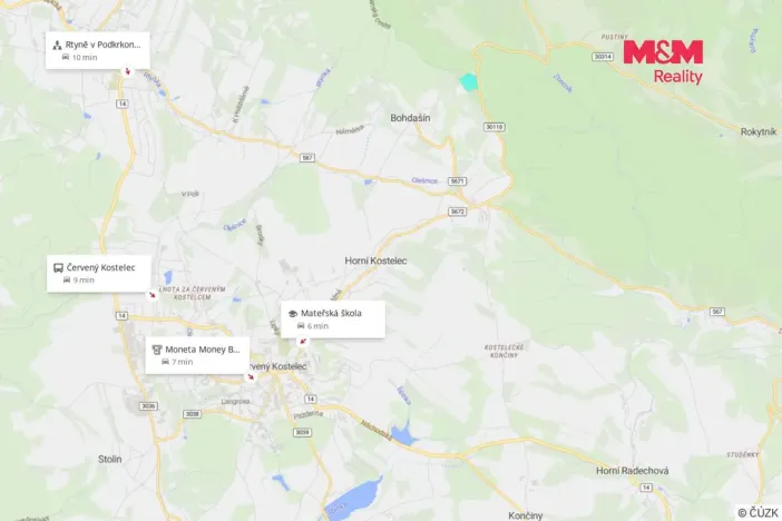 Prodej louky, Červený Kostelec - Bohdašín, 25690 m2