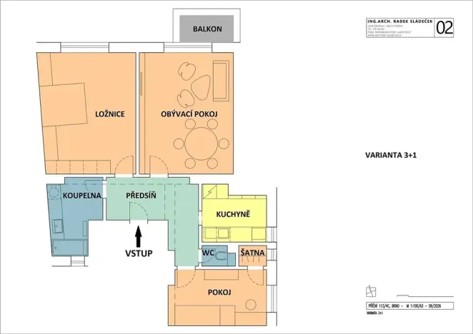Prodej bytu 3+1, Brno, 80 m2