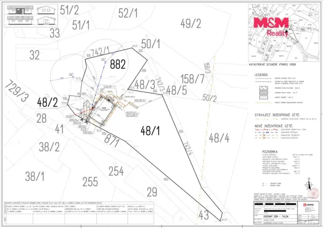 Prodej pozemku pro bydlení, Zásmuky - Nesměň, 1022 m2